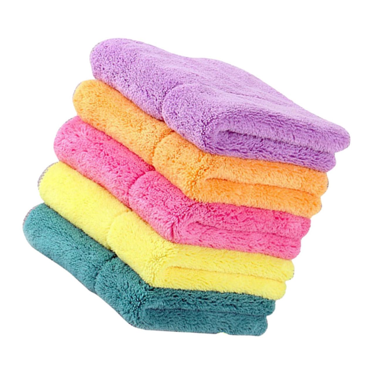 VALICLUD 2 Series Paños De Cocina De Microfibra Absorbentes Y Resistentes para Limpieza De Vajilla para Hogar Y Utensilios De Cocina 5 Piezas X 2