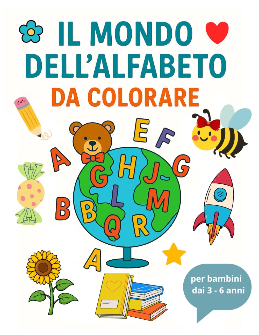Il mondo dell' alfabeto da colorare