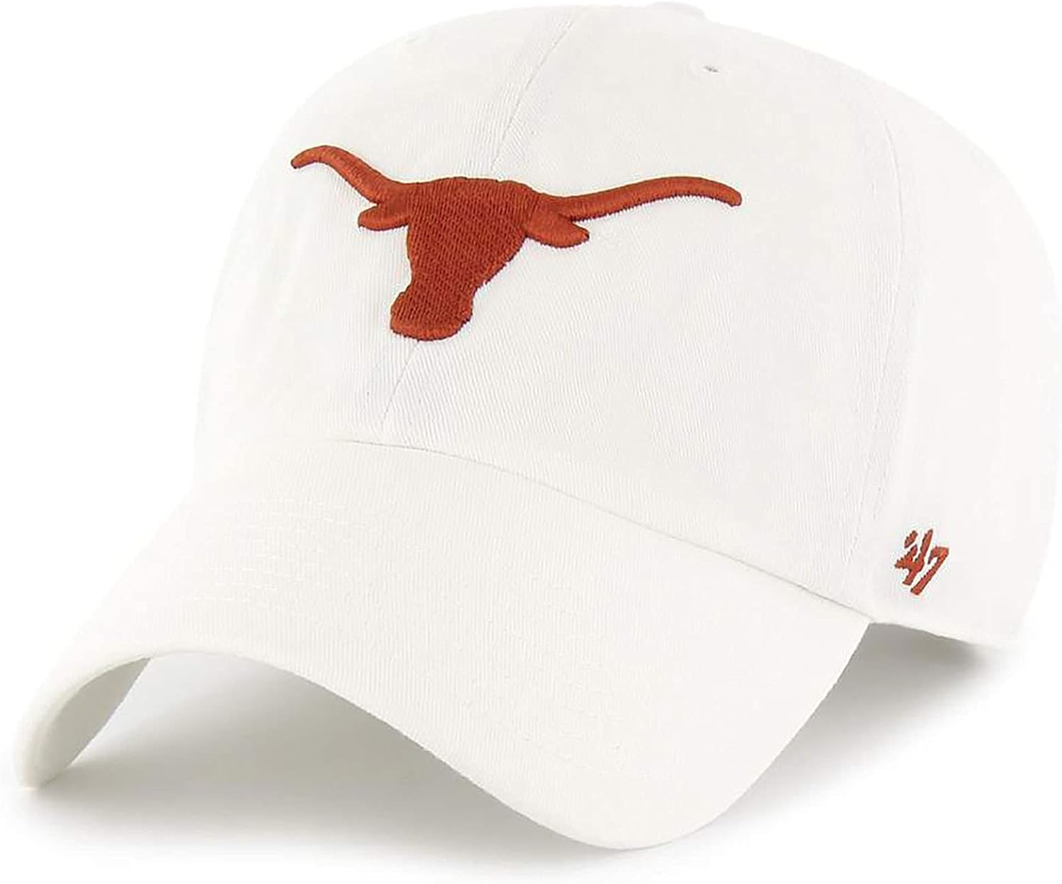 47 Texas Longhorns Clean Up Adjustable Strapback White 'unisex-adult Hat