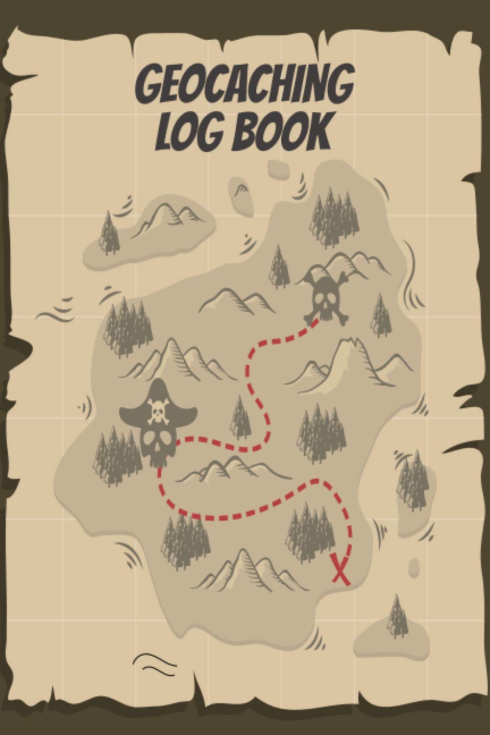 Geocacher Lifting A Geocache In The Woods And Signs The Log Book Stock