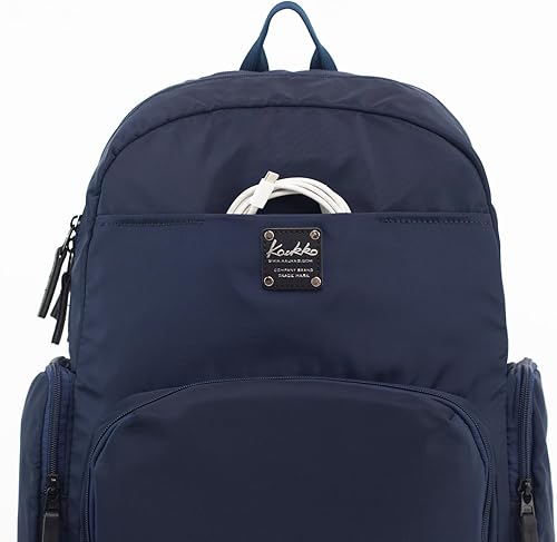 Miniatura 6 de KAUKKO Vintage Canvas Backpack-Large Capacity, Multi-Functional Durable Outdoor Rucksack (28-1-BLUE,10.5L)