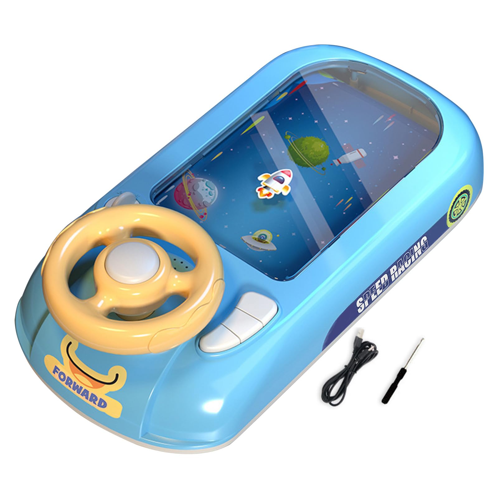 Driving Simulator Car Race Adventure Toy Musical Interactive Educational Steering Wheels Toy for Toddler