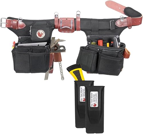 Occidental Leather 9515 - Juego de cinturón de herramientas Oxy Light Framer ajustable con (2) Pack 2003 Oxy Tool Shield (3 piezas)