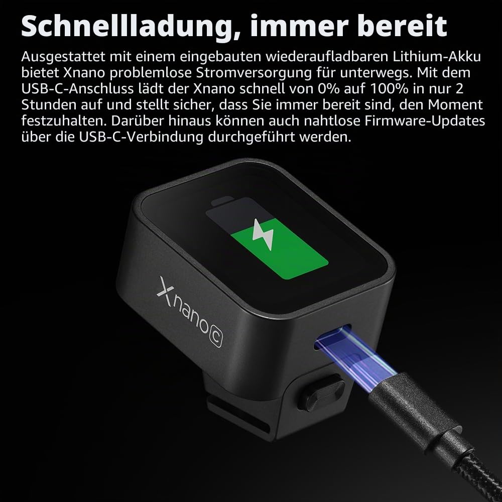 Godox X3C X3-C Auslöser, GODOX Blitzauslöser, Touchscreen, TTL, kabelloser Blitzauslöser, mit TCM-Konvertierung, eingebauter 3,7 V 850 mAh Li-Ion-Akku, ca. 7 Tage Standby für Canon-Kameras (X3C)