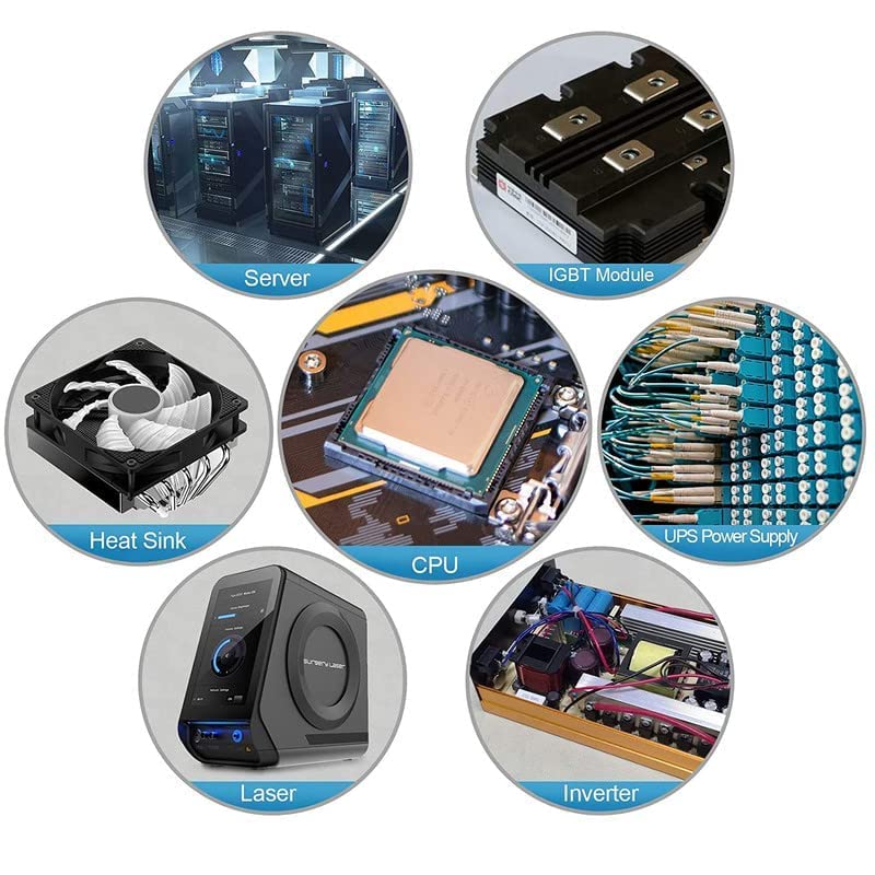 Image of Taapsee Silicone Heatsink Compounds Thermal Grease Paste, Heat Sink Compound for Use in Coolers Heat Sink, CPU and Chipsets, Graphics Card, LED, IC, GPU, VGA, PC Processor, Chipset Cooling (5 Pack)