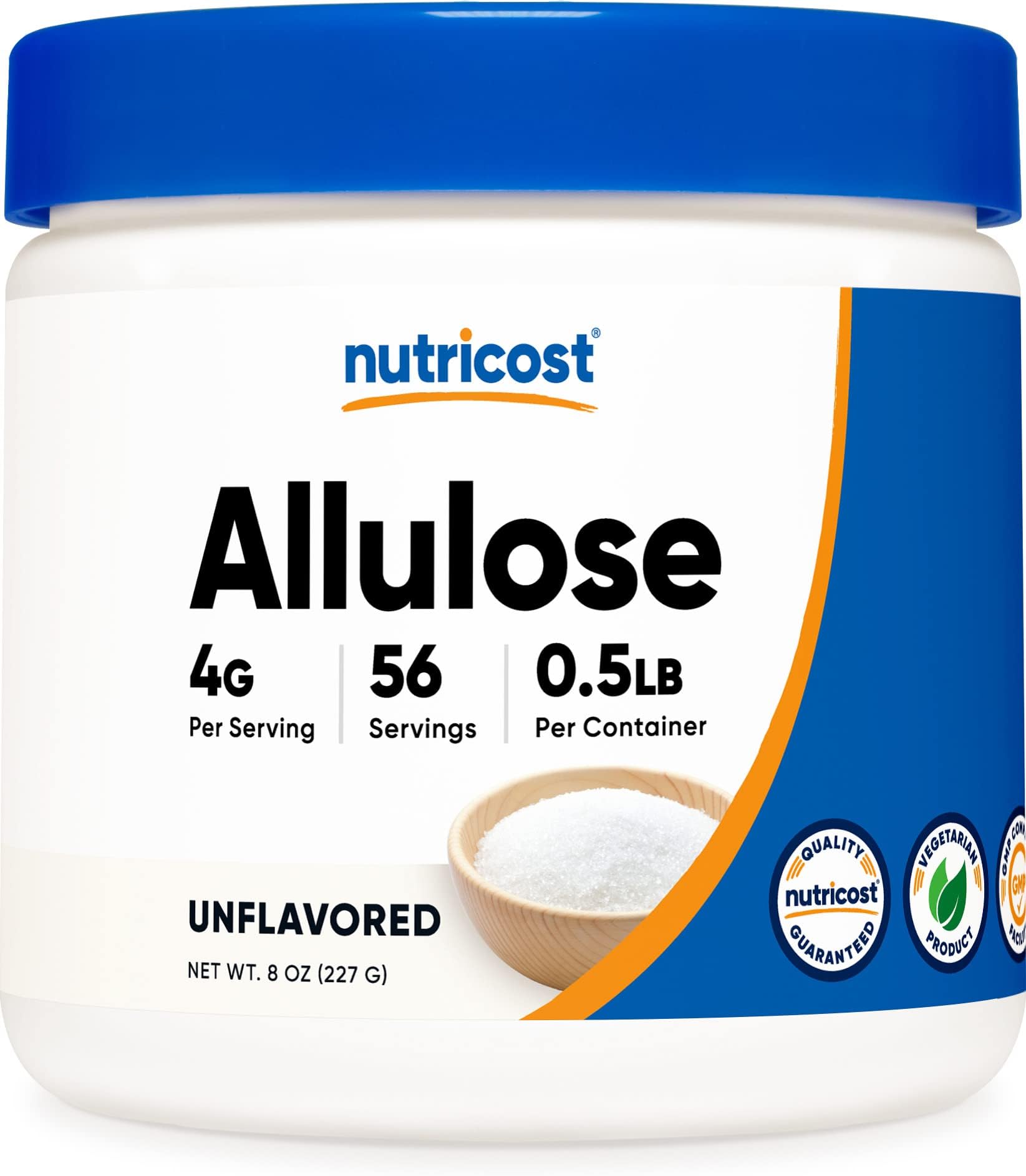 Nutricost Allulose Sweetener (8oz) KETO Sugar, 0 Calorie