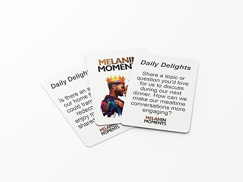 Miniatura 6 de Momentos de melanina desbloquean el poder de la comunicación juegos de cartas atractivos y estimulantes para parejas con infusión cultural para