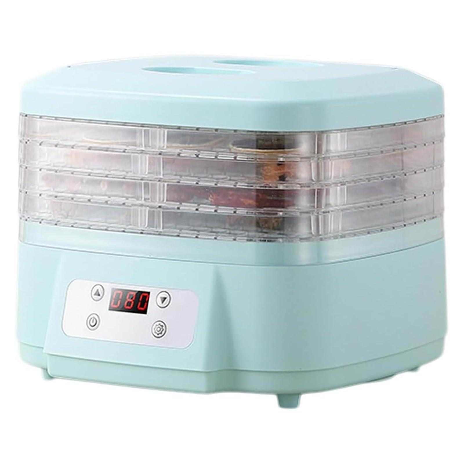 Máquina Secadora por Congelación, Deshidratadora De Alimentos con Flujo De Aire De 360°, con Temporizador Digital Ajustable Y Control Temperatura, para Carne De Res