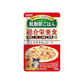 いなば　低脂肪　総合栄養食　パウチ　犬　3種　128袋 いなば 低脂肪ごはん 総合栄養食 とりささみ＆さつまいも 50g