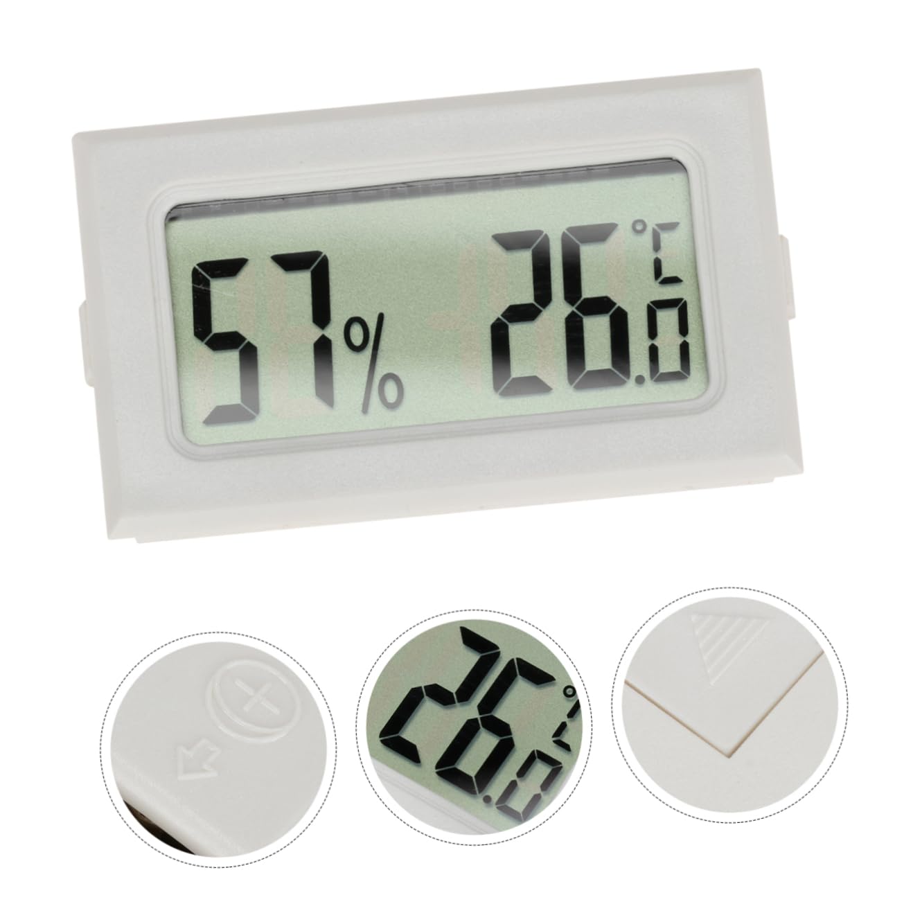 YARNOW 10piezas Higrómetro Digital Inalámbrico Mini Para Reptiles Medidor De Temperatura y Humedad Monitor De Para Acuarios y Terrarios De Actualización Cada Segundos Pantalla Clara