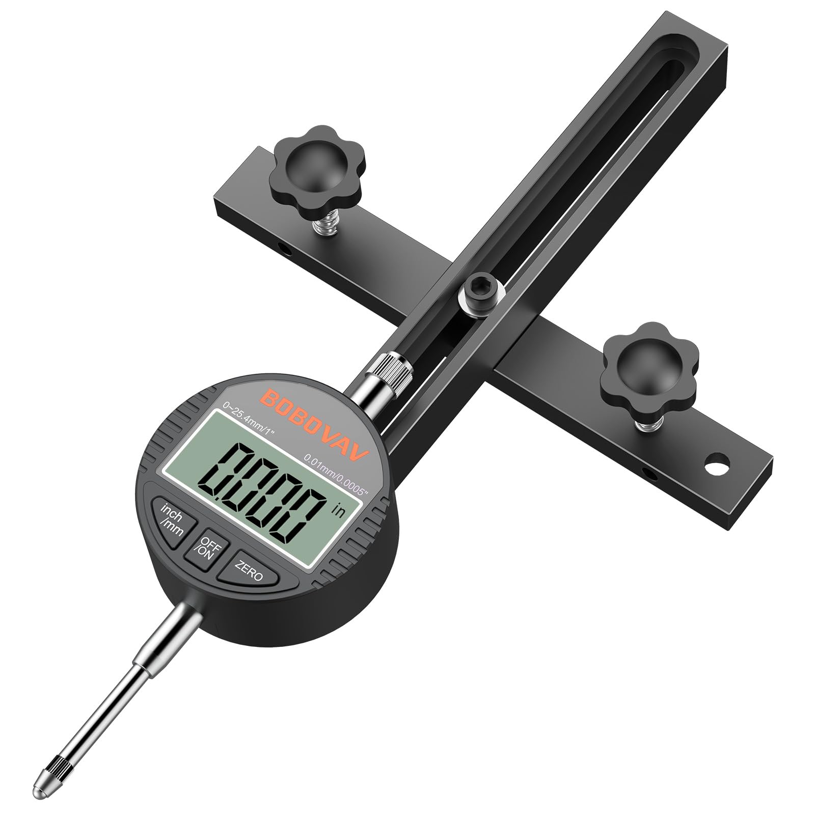 Comparateur Numérique Pour Scie De Table-Indicateur Digital De Précision-Réglage Scie À Table 0.0005" Glissière Passante Réglable Pour Laboratoire, Atelier, Imprimante 3D