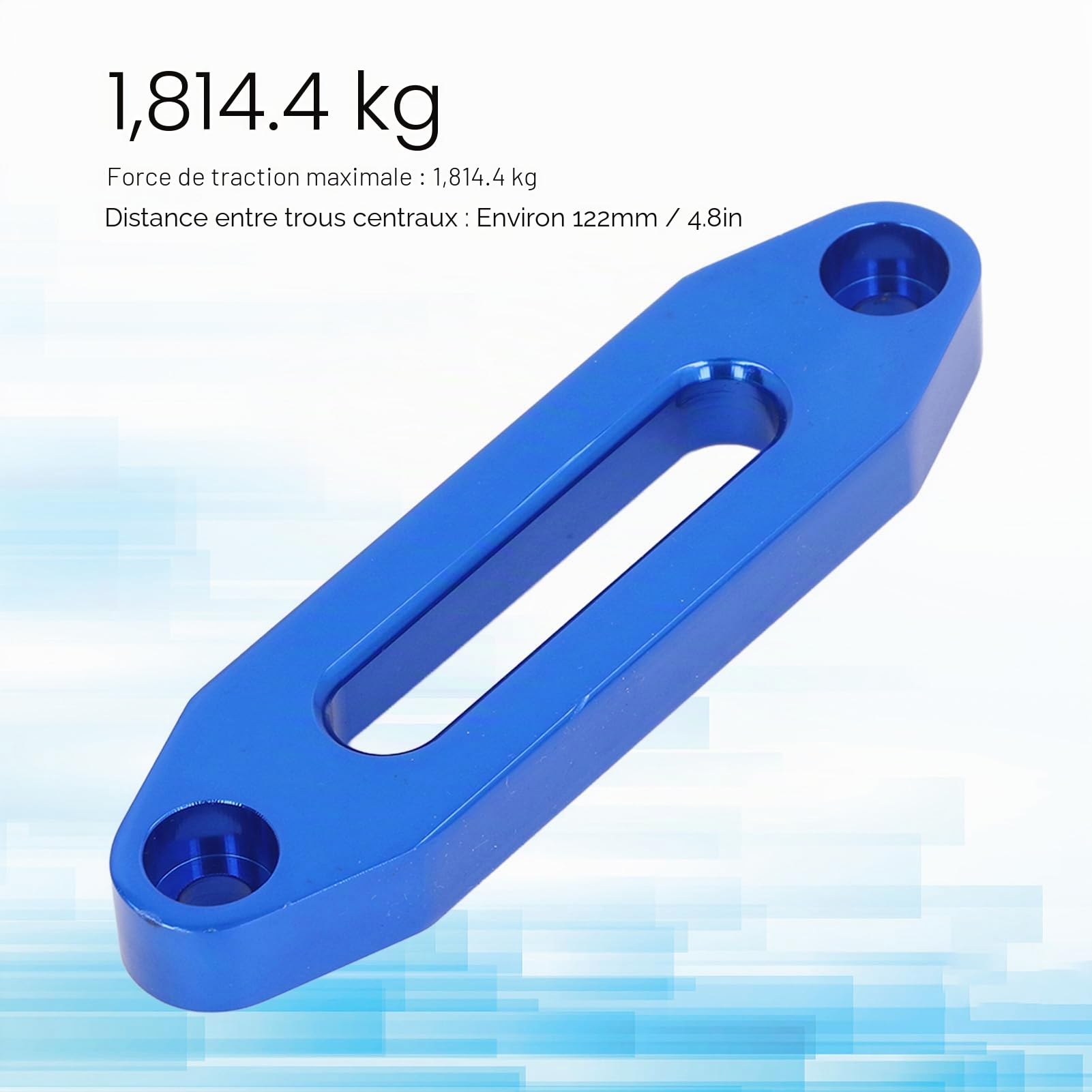 Fairlead Hawse en Aluminium, Corde de Treuil Synthétique pour éviter Les Enchevêtrements, Guide-Câble de Treuil Accessoires pour Treuils pour Câble de Corde ATV UTV (4000LB)