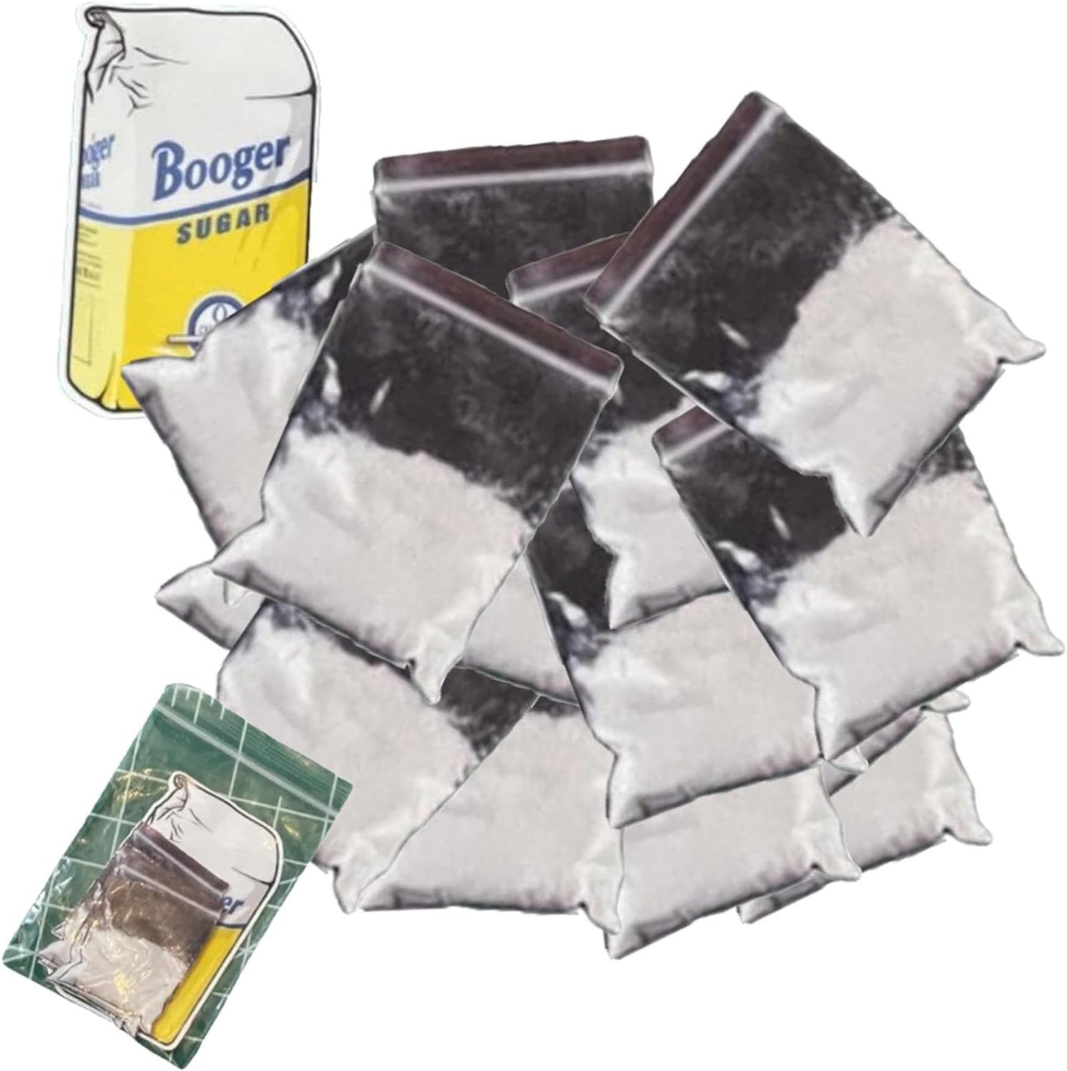 Generic Coke Baggie Joke Sticker, Little Blow Baggies Prank Stickers, Blow Baggie Joke Stickers, Prank Stickers Gift, Funny Coke Bag Stickers for Wall Floor Seat Desk (20PCS)