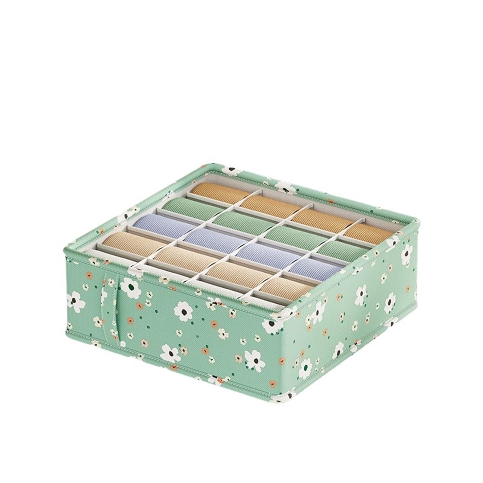 YDYAENIO Underwear Drawer Organiser Underwear Organizer Socks Classification Box Foldable Drawer Compartment underwear organiser boxes for wardrobes(20-grids 1PC)