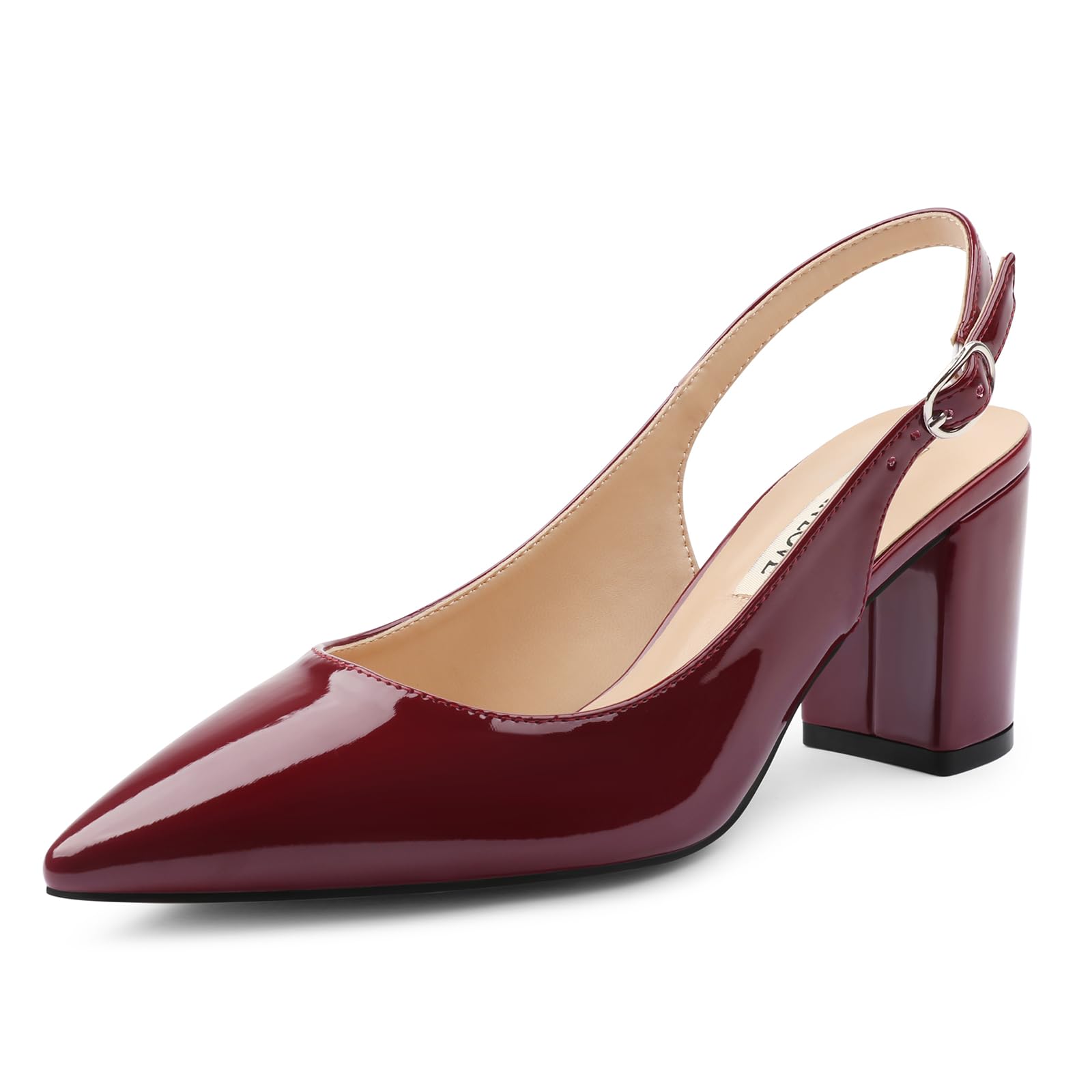 JOY IN LOVE Pumps for Women Chunky Heels Comfortable Block Heel Work Dress Pump Shoes