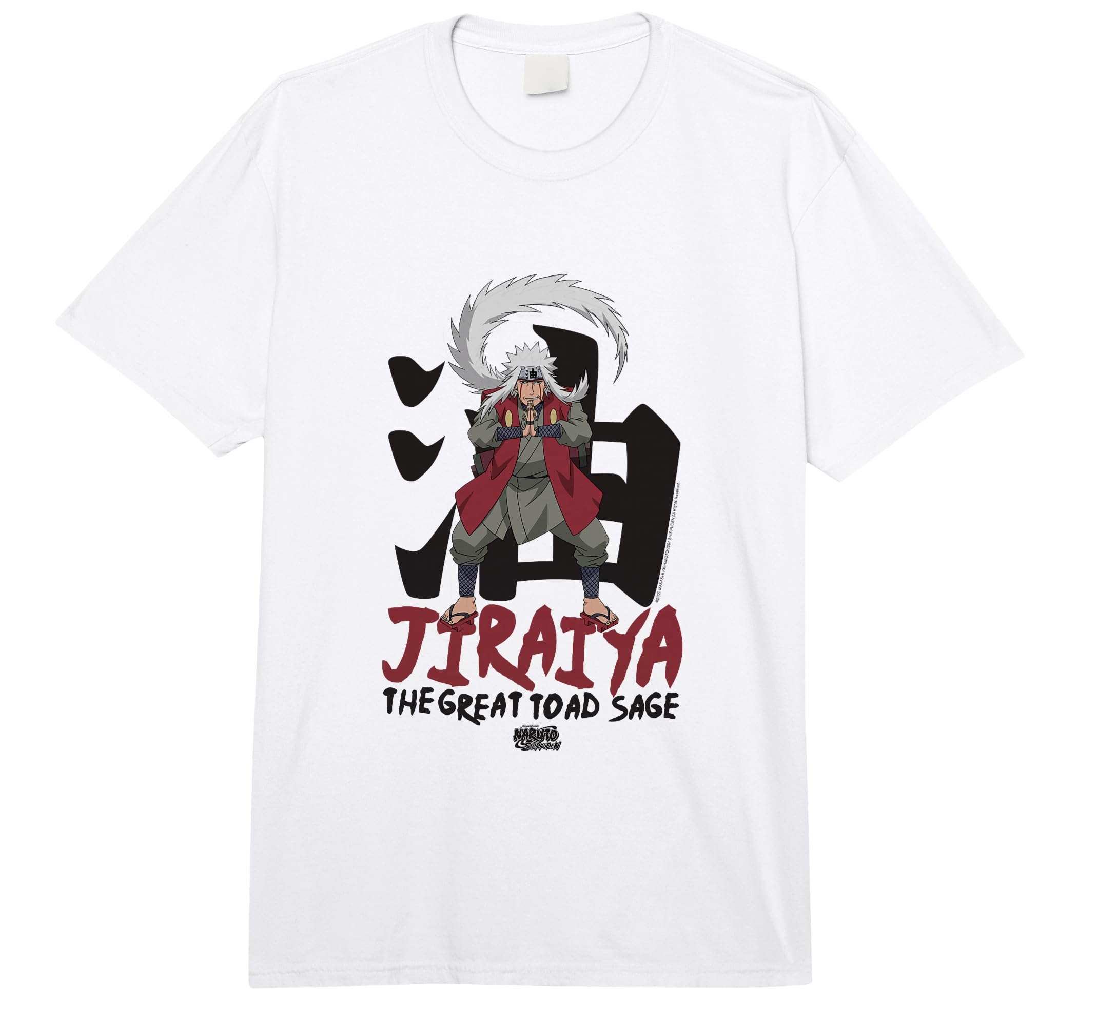 Shippuden Jiraiya Large Toad Sage with Kanji Anime Comfort Colors Adult Heavyweight T-Shirt