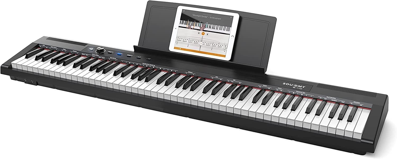 Buy Souidmy S110 88Key Beginner Digital Piano with FullSize Semi