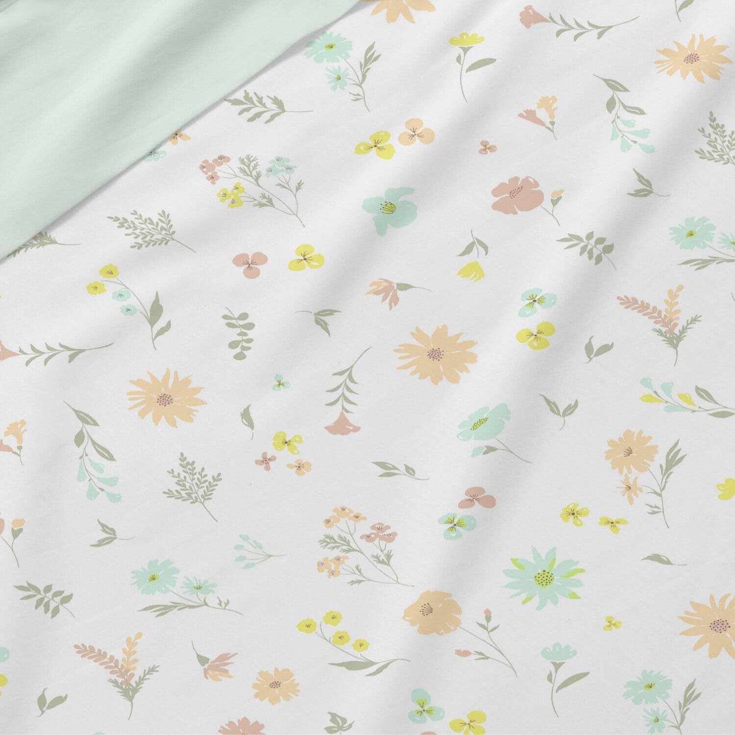 Burrito Blanco | Juego de sábanas | Cama de 150 a 160cm. (+Medidas Disponibles) | Diseño 538 | Color Menta (150-160x190/200cm.)
