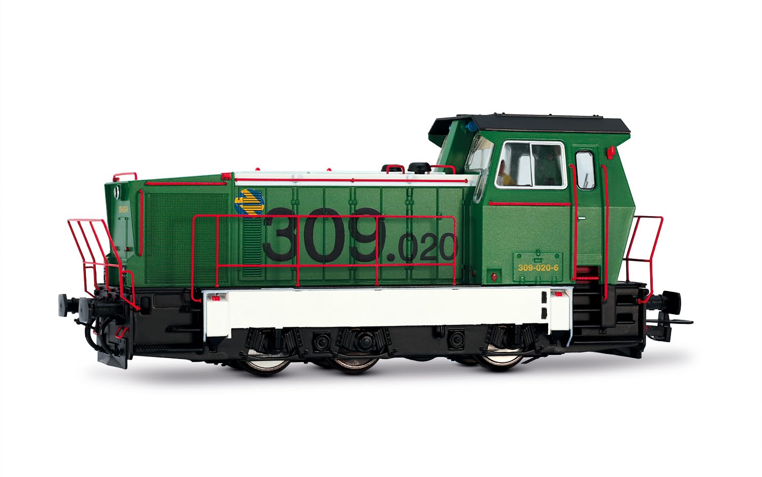 Electrotren HE2027D ADIF, diesel locomotive class 309, green/white, ep. VI, with DCC decoder Diesel Locomotive