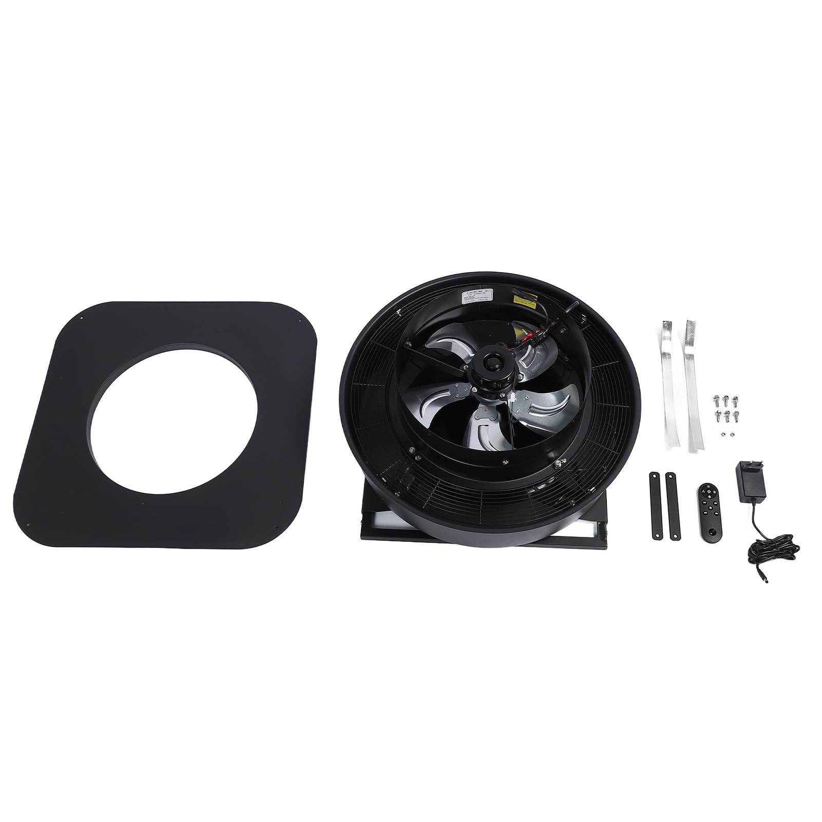 Fockety Solar-Dachbodenventilator, 35 W 40 W DC 15 V Solarbetriebener Dachabluftventilator Wetterfest Wenig Lärm 2500–3000 M³/h Solarbetriebener Ventilator Solar-Dachventilator für