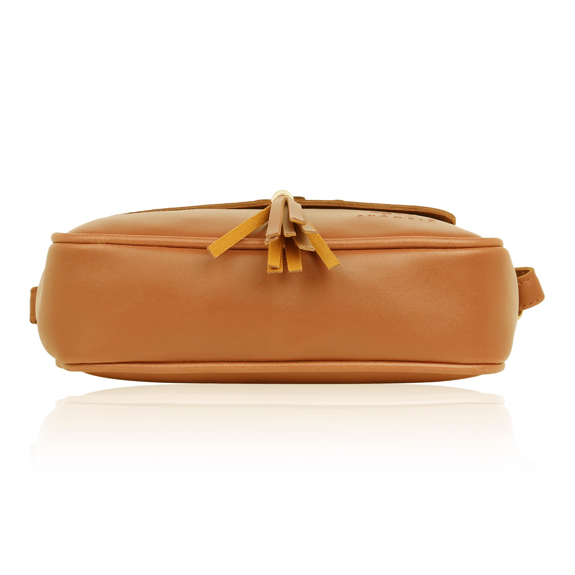 SHAMRIZ Women and Girls SLing Bag (Tan) 3