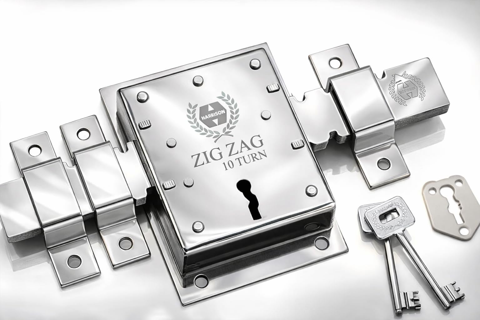 Harrison H-0647 Godown Lock Set (Silver) / Creta 10T