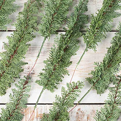 Factory Direct Craft Pack of 12 Artificial Cedar Picks Natural