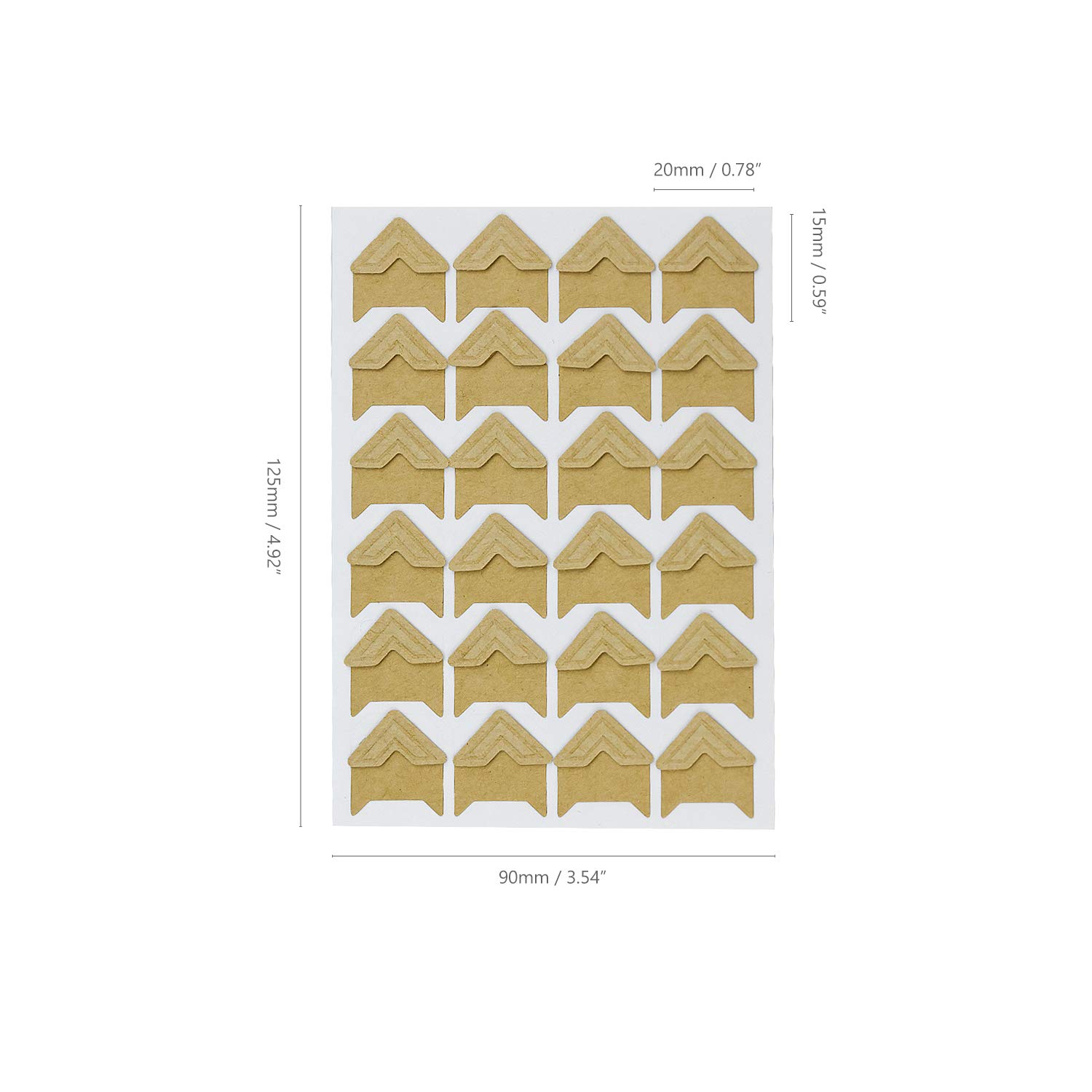 432 Angoli Foto Autoadesivi - 6 Colori, Carta Kraft, Per Album, Scrapbooking E Diari, Facili Da Usare