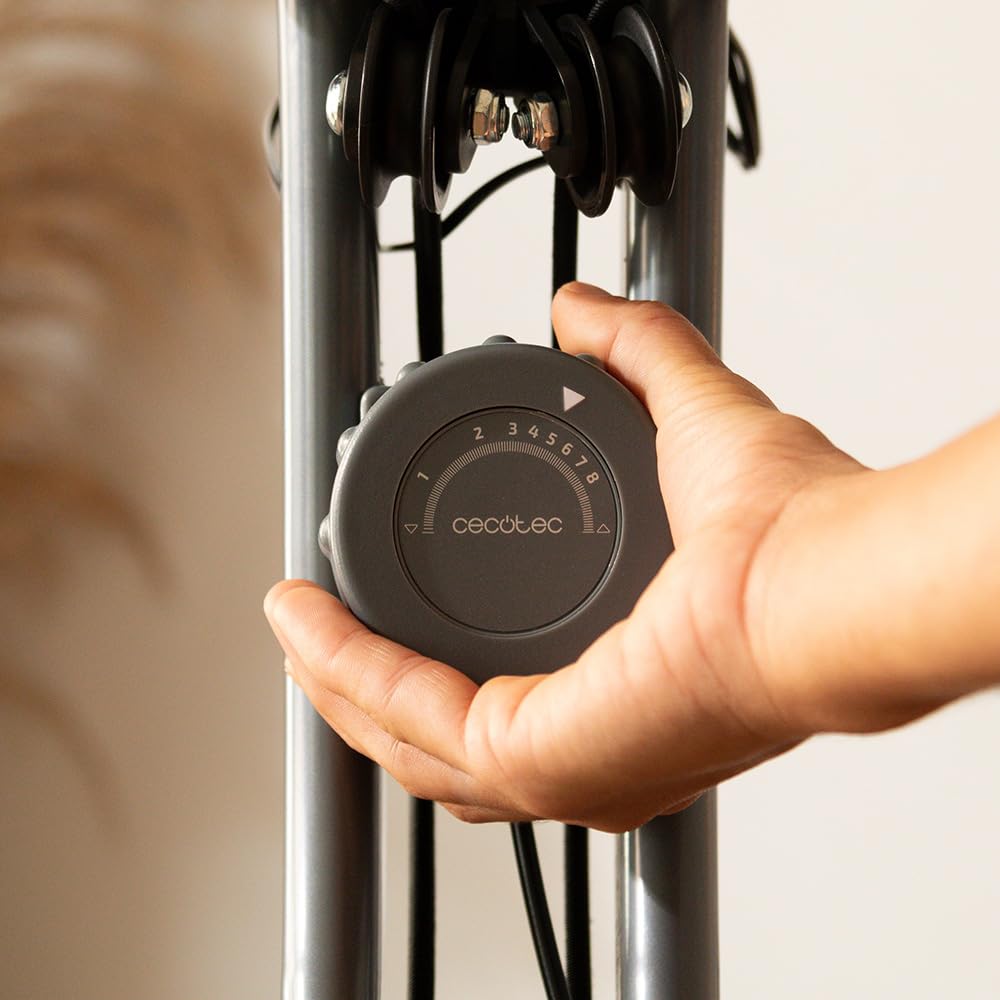 Cecotec Vélo Statique Pliable Magnétique X-Bike avec Écran LCD, Résistance Variable (8 niveaux), Selle Confort, Volant d’Inertie 1,5k, 2,5 et 3kg, Pliage Facile et Compact