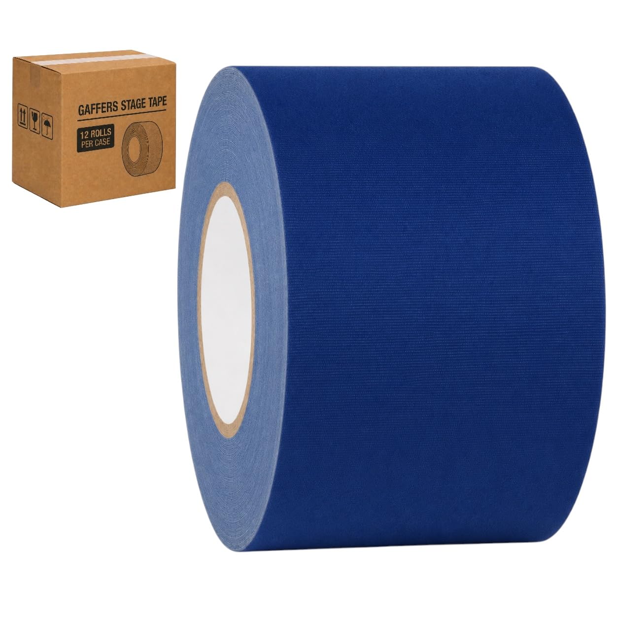 GGR Supplies CGT-80 Gaffers Stage Tape, Dark Blue, 4 in x 60 yd, 12-Pack
