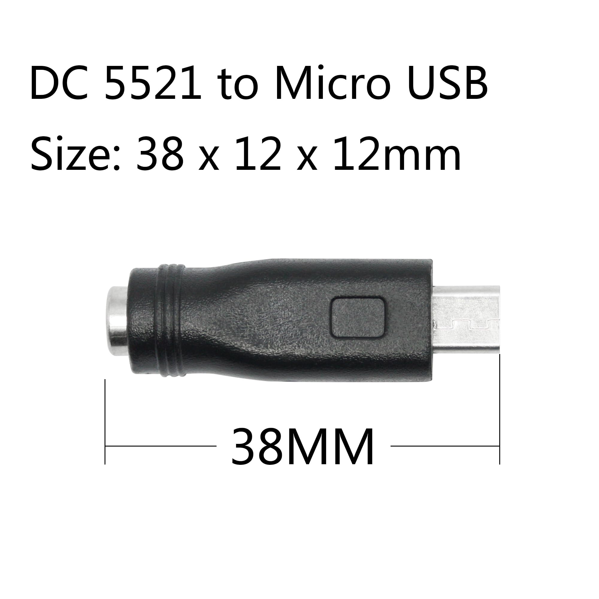 Adattatore Convertitore Da Micro USB Maschio A DC 5.5x2.1 Mm Femmina - Alimentazione