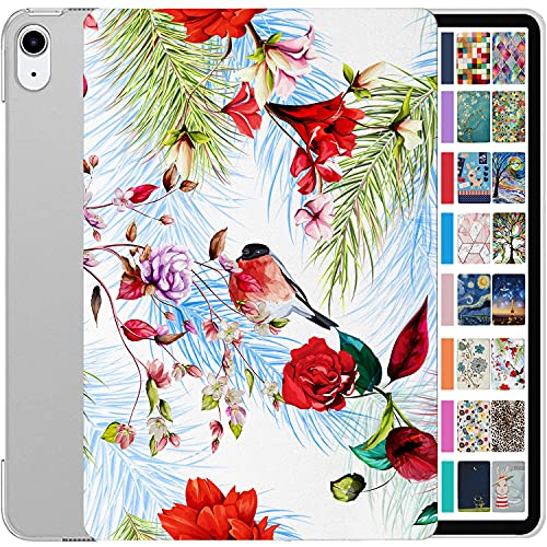 Image of DuraSafe Cases for iPad PRO 11 Inch 1 Generation [ PRO 11 1st 2018 ] A1980 A1934 A2013 A1979 MTXN2HN /A MTXP2HN /A MTXR2HN /A Printed Slim Hard Shell Protective Stand Cover - Birds & Flowers