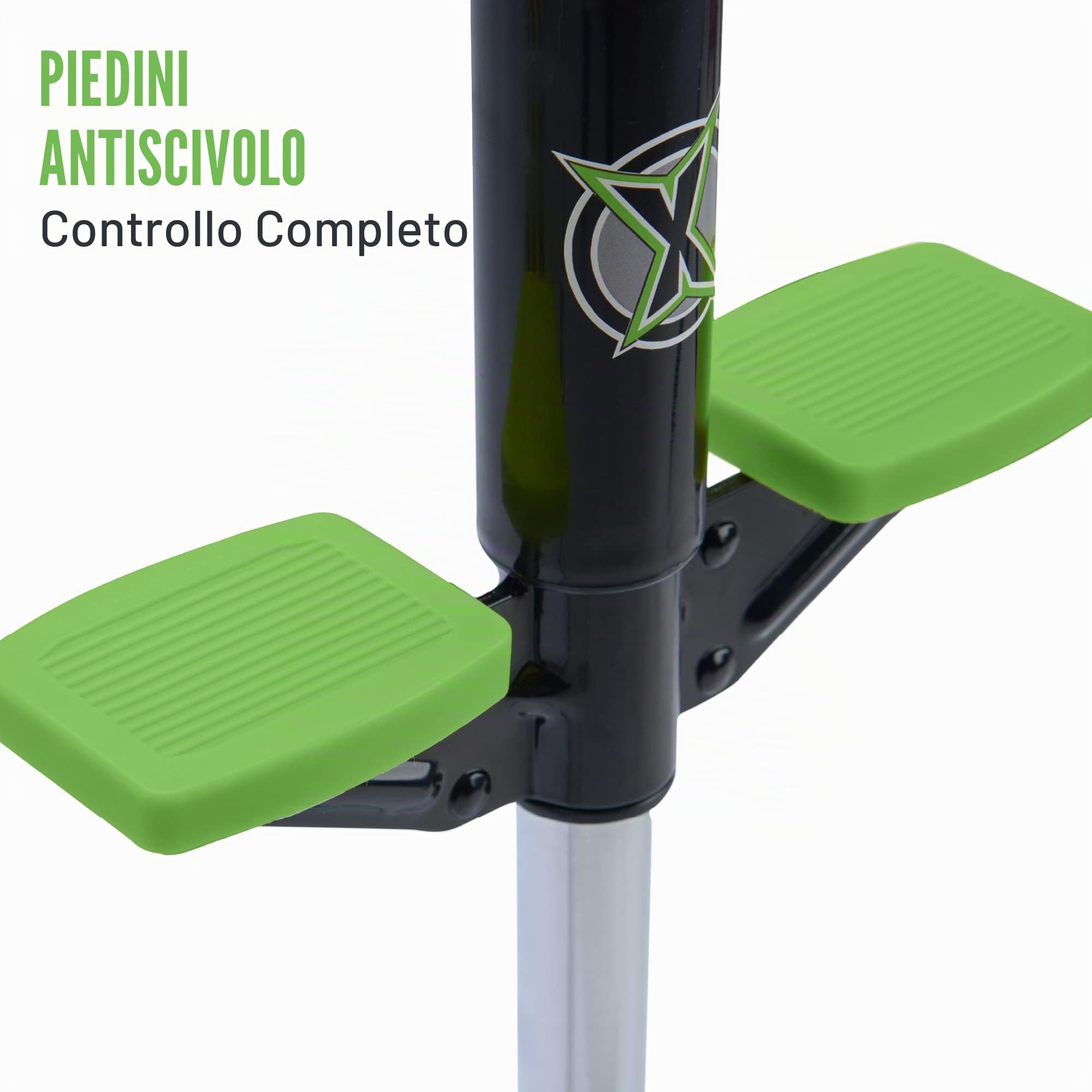 Xootz Pogo Stick | Design Industriale per Bambini, Ragazzi e Ragazze, Manubrio in Schiuma Morbida, età 5+, Fino a 35 kg