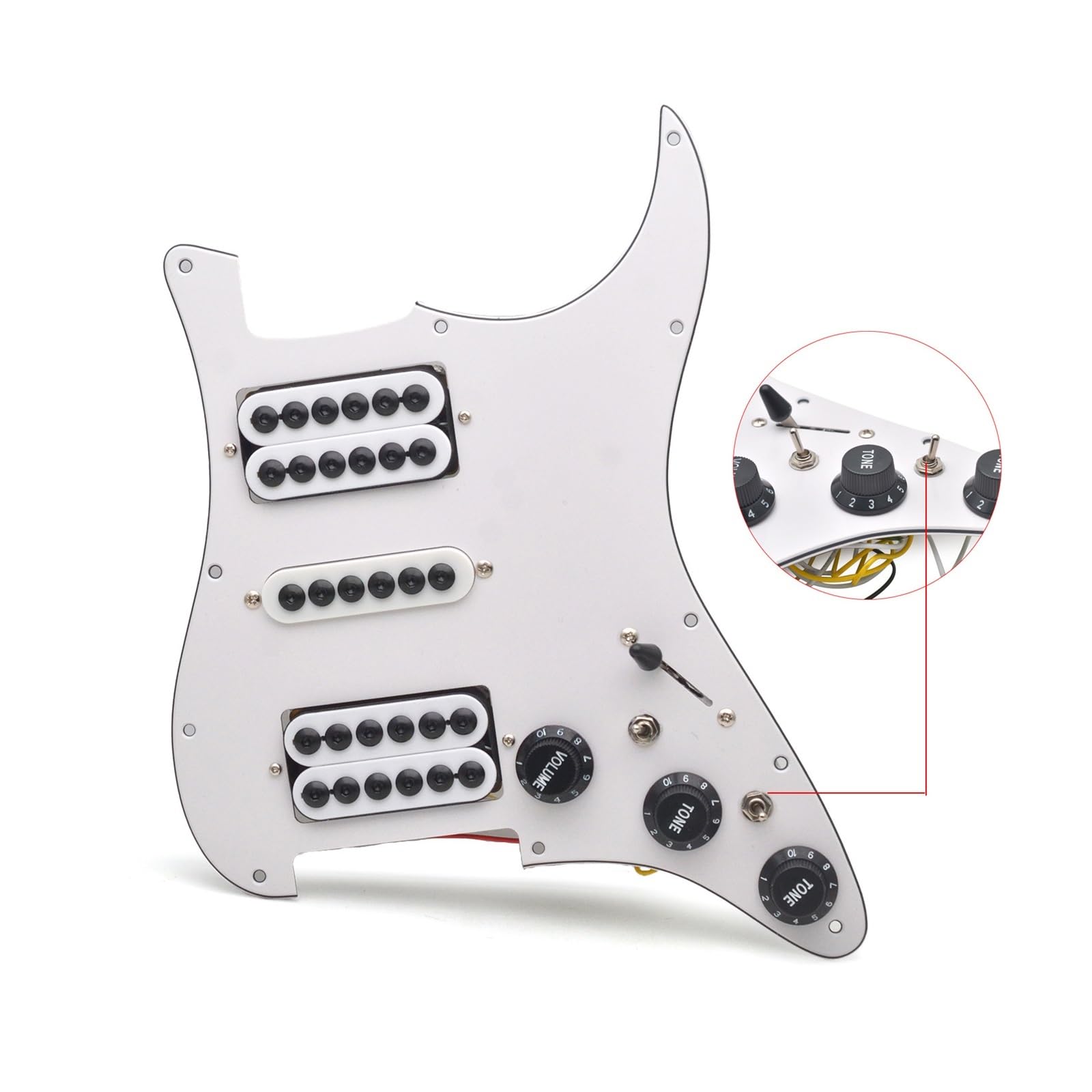Pastillas profesionales para golpeador de guitarra Pastilla Golpeador De Guitarra Eléctrica 2t1v Accesorios Para Instrumentos Musicales