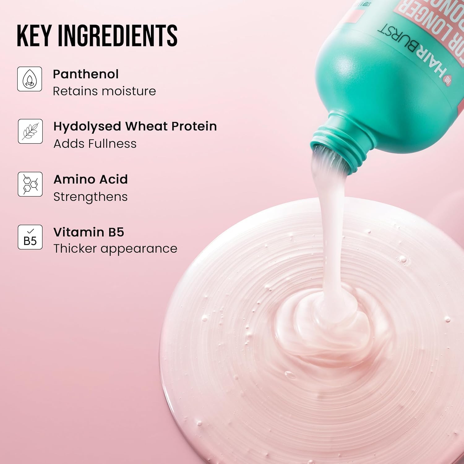 HAIR BURST Volume & Growth Elixir + Shampoo & Conditioner Set for Thicker Stronger, Longer Hair -Boost Volume - Image 3
