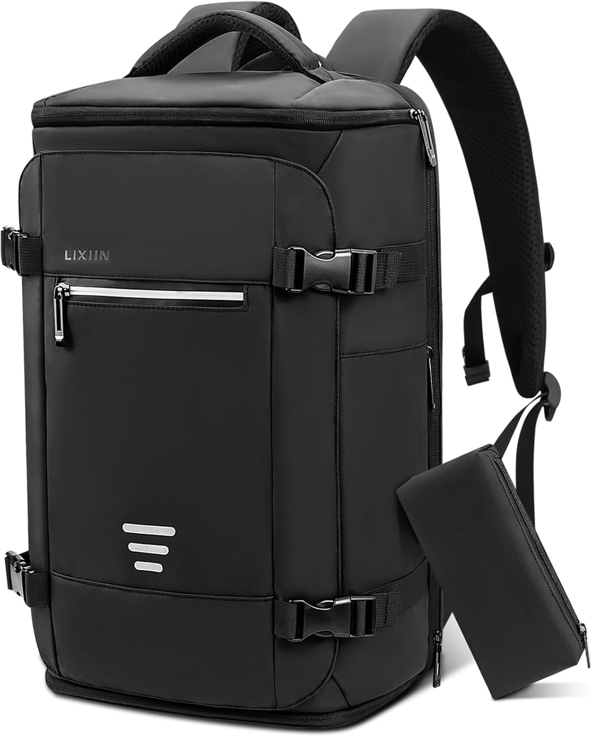 Travel Backpack for Men Women Large Lightweight Carry-on Laptop Backpack 40L Flight Approved Business Rucksack Water-Resistant Backpack Fits 17.3 inch Laptop for College Work Travel with a Small Bag