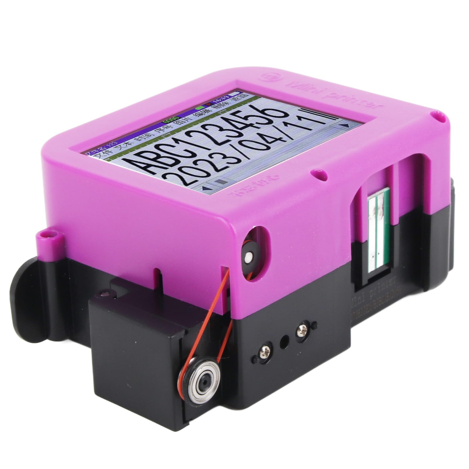 Fafeicy Impresora de Inyección de Tinta Portátil DP19, Pantalla Táctil LED, 20W, Altura de Impresión 12,7mm, Batería 1200mAh