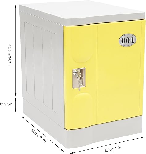 Miniatura 3 de Armario de almacenamiento con cerradura, gabinete de archivos independiente de ABS de 19 pulgadas con cerradura organizador de almacenamiento para