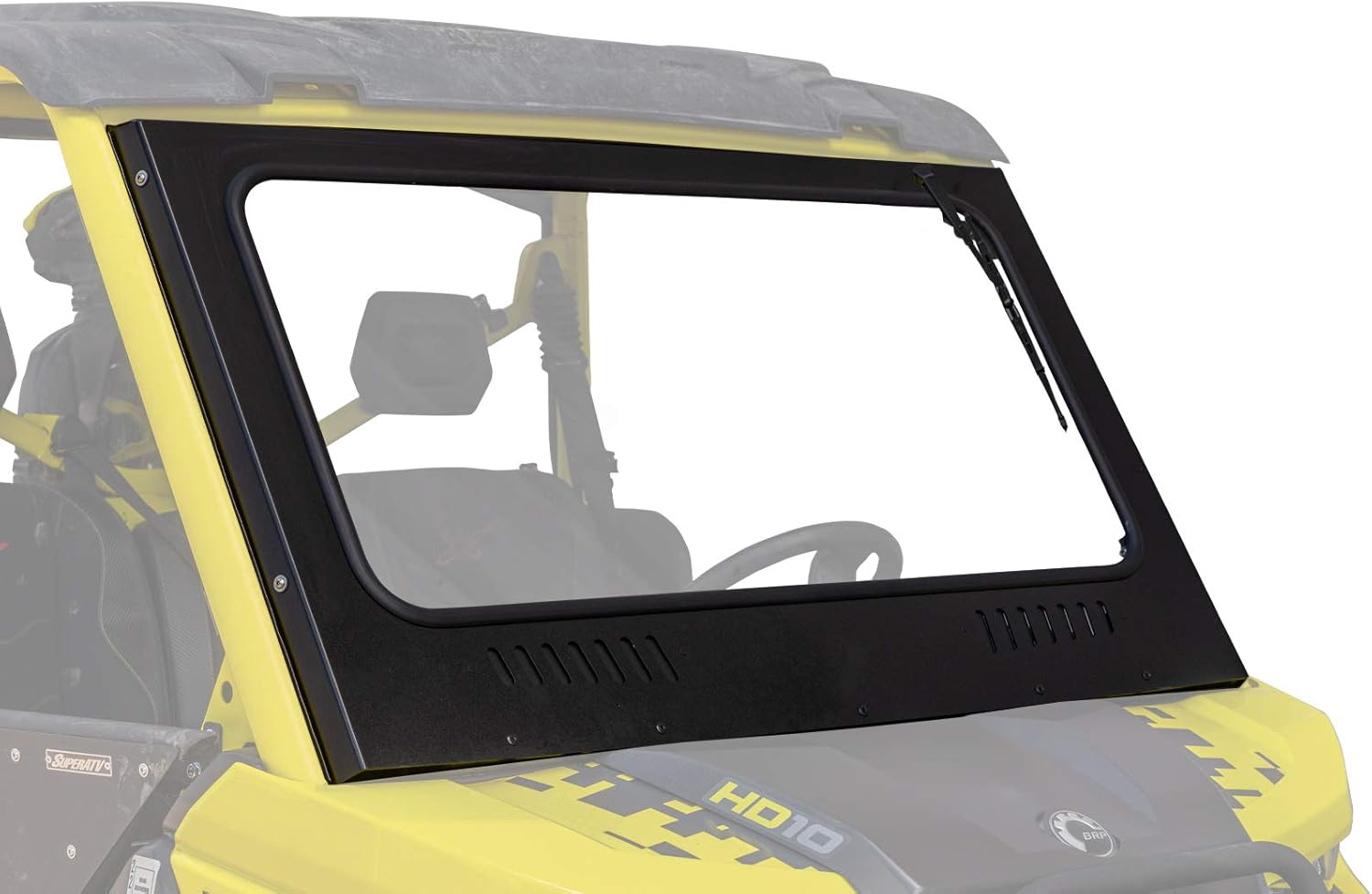 SuperATV Vented Front Glass Windshield for 2016+ Can Am