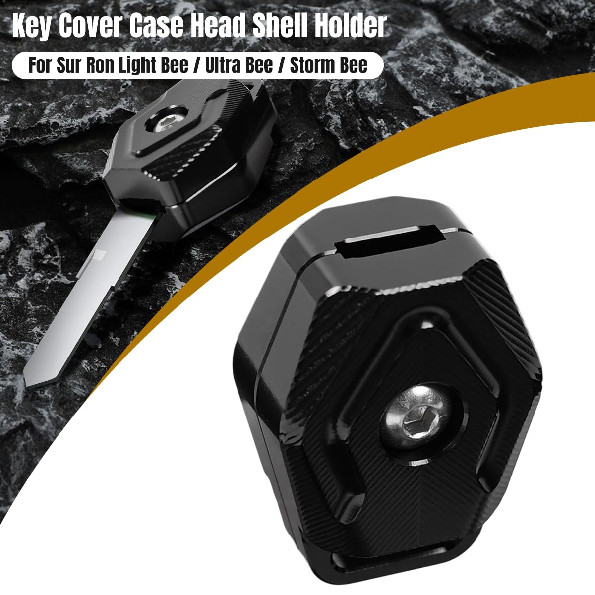 NICECNC Aluminum Key Cover For Surron Light Bee / Segway X160/X260 – CNC Machined, Protective Shell For Keys - View #2