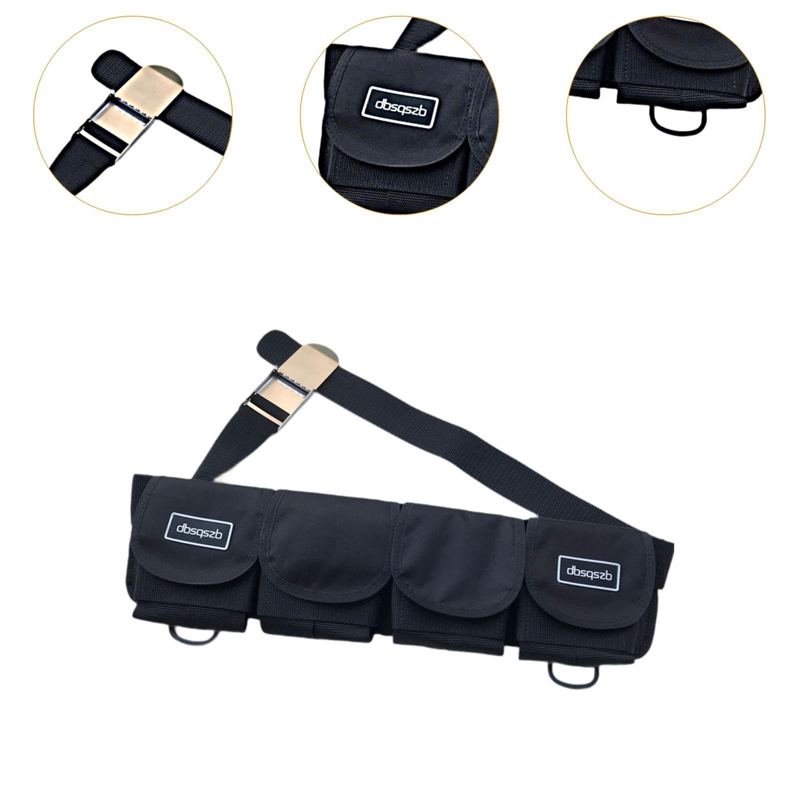 Cintura Porta Pesi per Immersioni Subacquee con Tasche E Fibbie a Sgancio Rapido. Pratica Cintura per Attrezzatura Subacquea.