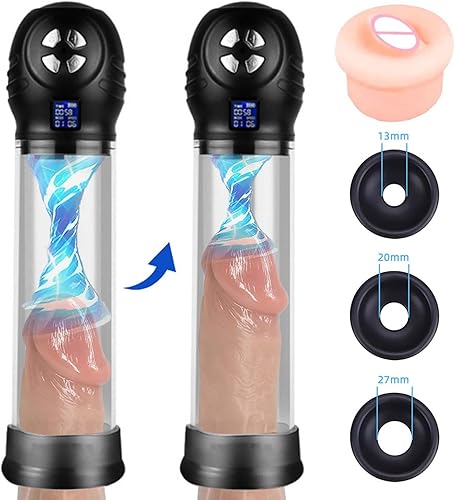 Miniatura 2 de Penisen Extendors PumpEnhancement Growth Vacuum Pumps, Electric Increase Size Training Device PLR148