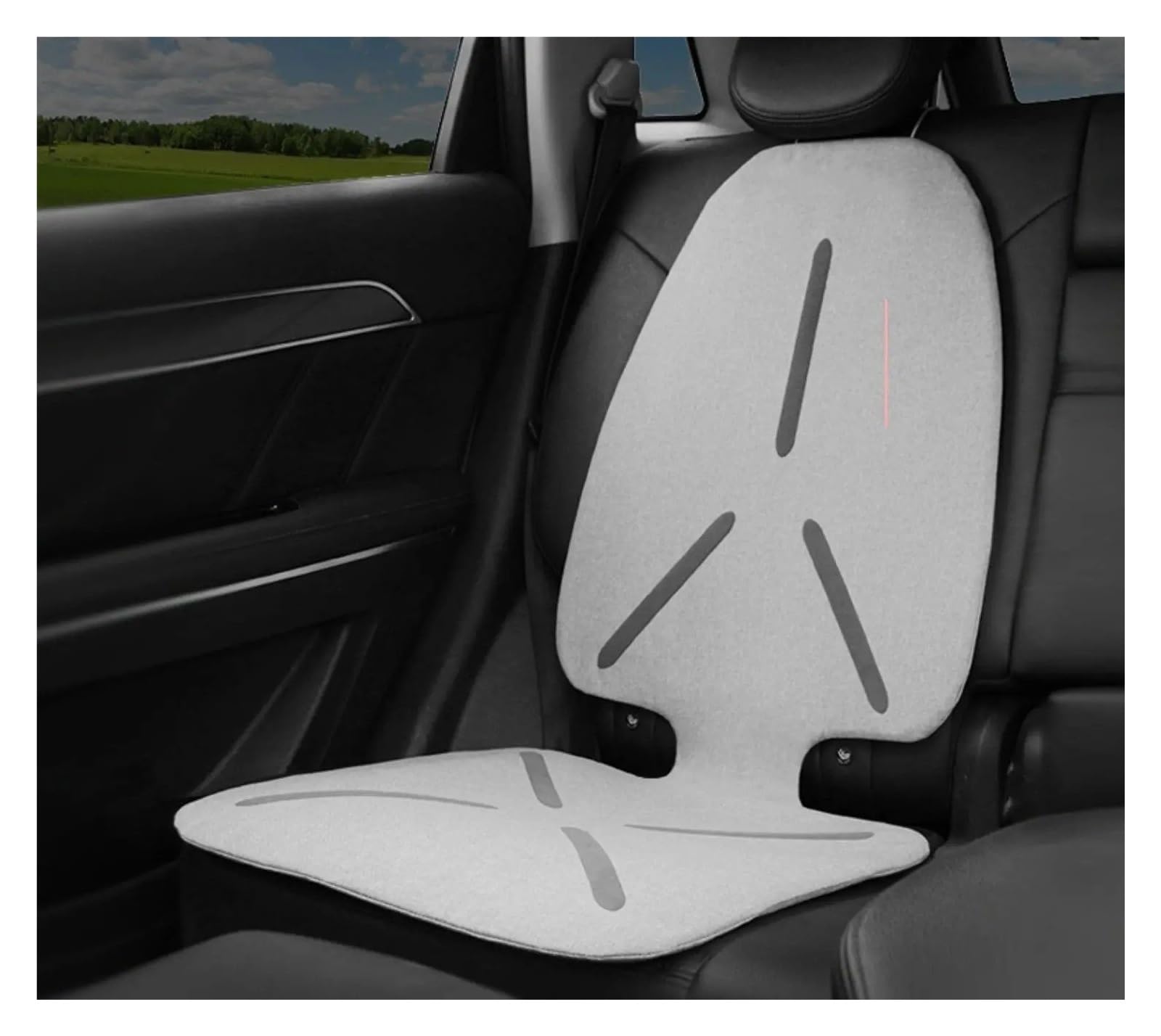 Autositzbezug Für Telsa Für Modell 3 Y S X Auto Wasserdichter Kindersitzschutz 5-lagiger Halt Rutschfester Sitzbezug Autositzauflage(Gray)