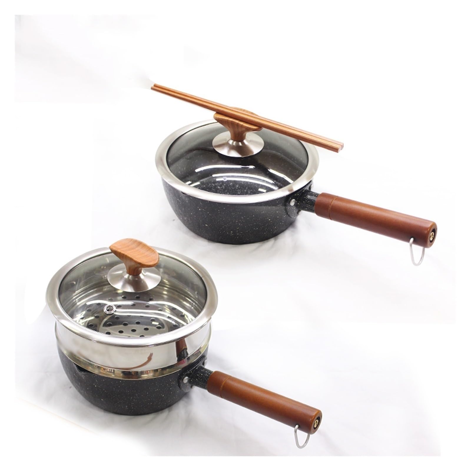 Tapa Sarten Cacerola de Vidrio Templado Tapa de Sartén Tapas de Vidrio de Repuesto for Sartenes Ollas y Cazuelas con Mango de Baquelita Tapas Sartenes Cocina(24)