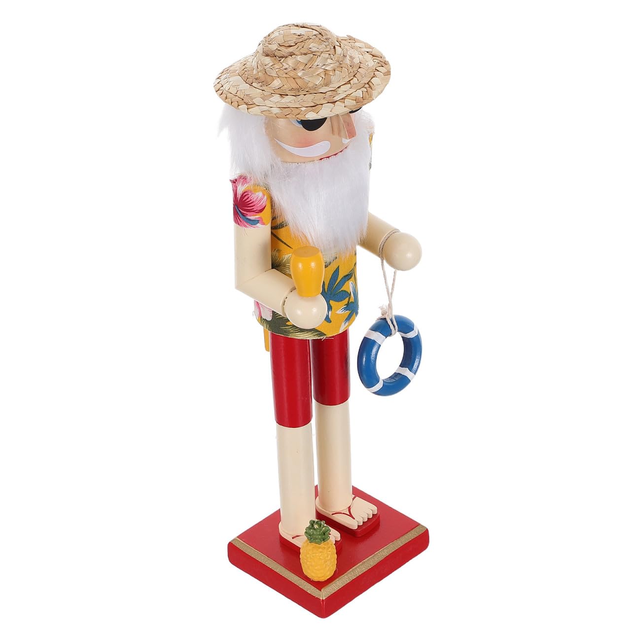 Figurine casse-noisette en bois sculpté main pour une décoration chic
