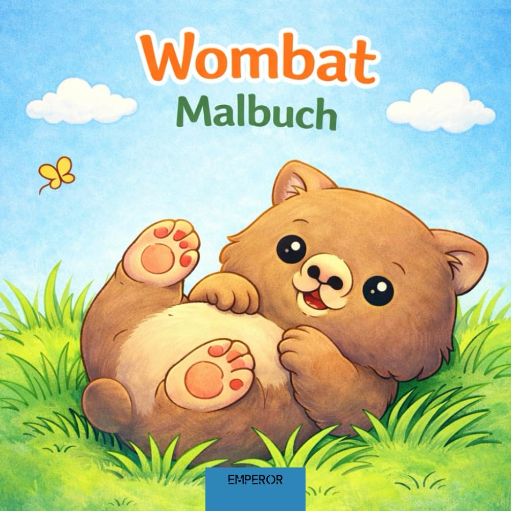 Wombat Malbuch: Niedliche Wombats zum Ausmalen – Das erste Malbuch für Kinder ab 2 Jahren | Große einfache Motive für Kleinkinder | Perfektes Geschenk für Mädchen und Jungen (Außergewöhnliche Tiere)