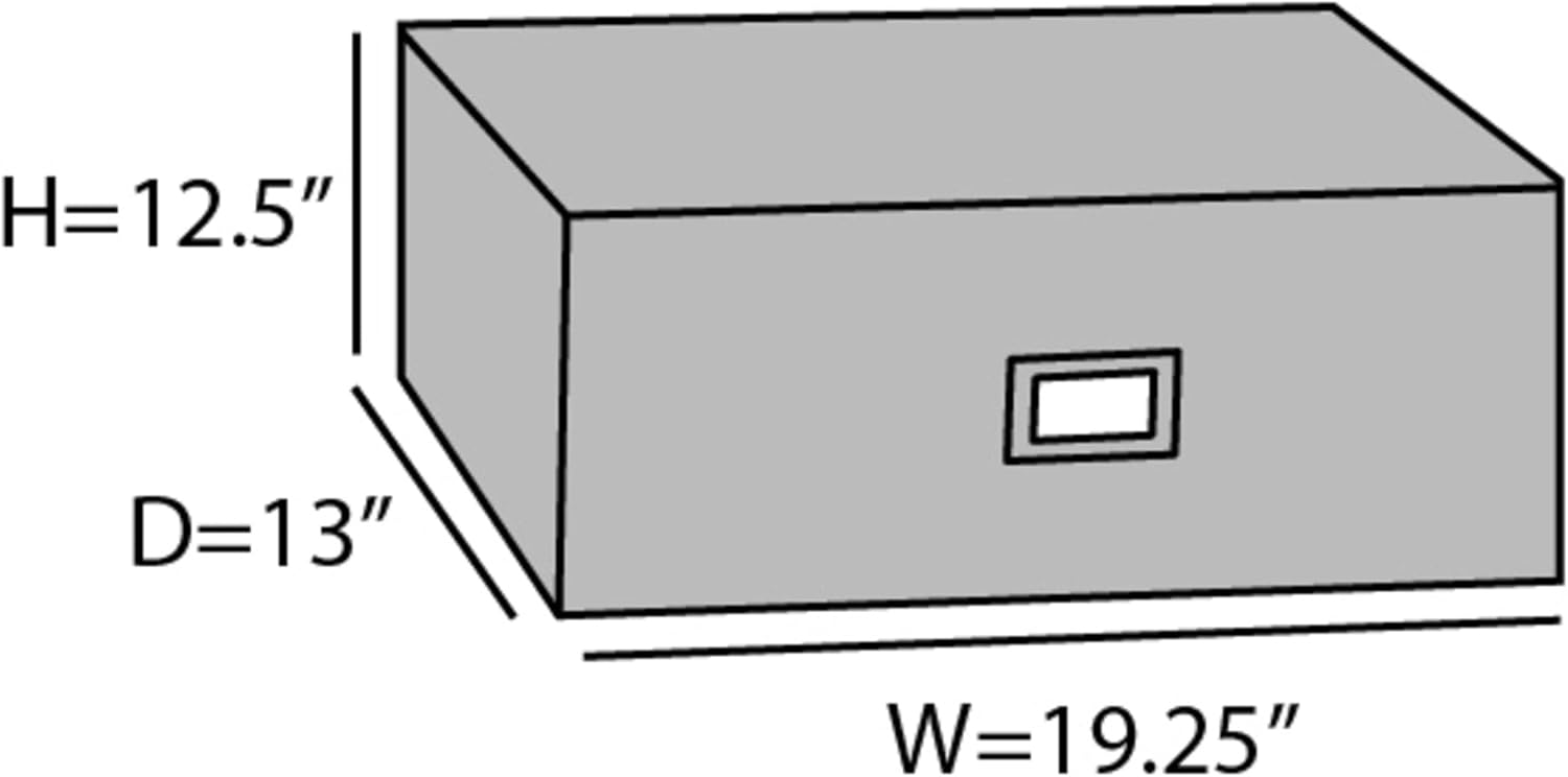 Covermates Adjustable Glassware Storage Container with FlexGrid Dividers, Padded Quilted Organizer for Wine Glasses & Stemware, Zipper Closure, ID Window, Stackable Storage, Black