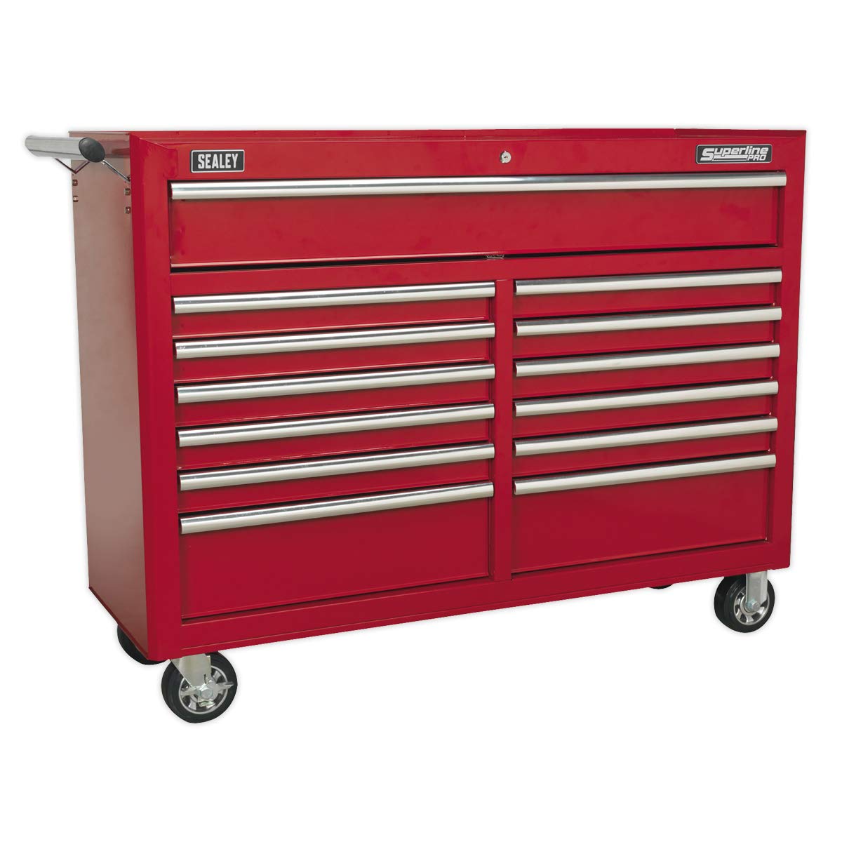Sealey Superline Pro 13 Drawer Heavy Duty Roller Cabinet Red
