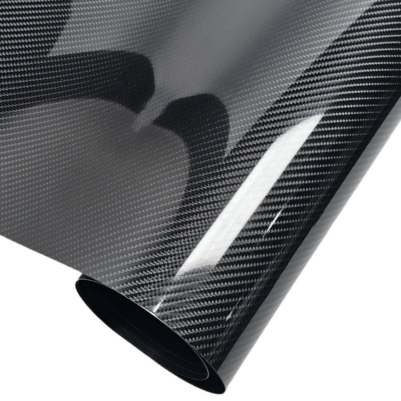Pellicola Wrapping Auto Pellicola Avvolgente In Vinile In Fibra Di Carbonio 6D, Adesivi For Auto Impermeabili, Console, Computer, Laptop, Pelle, Accessori For Moto(30CMX100CM)
