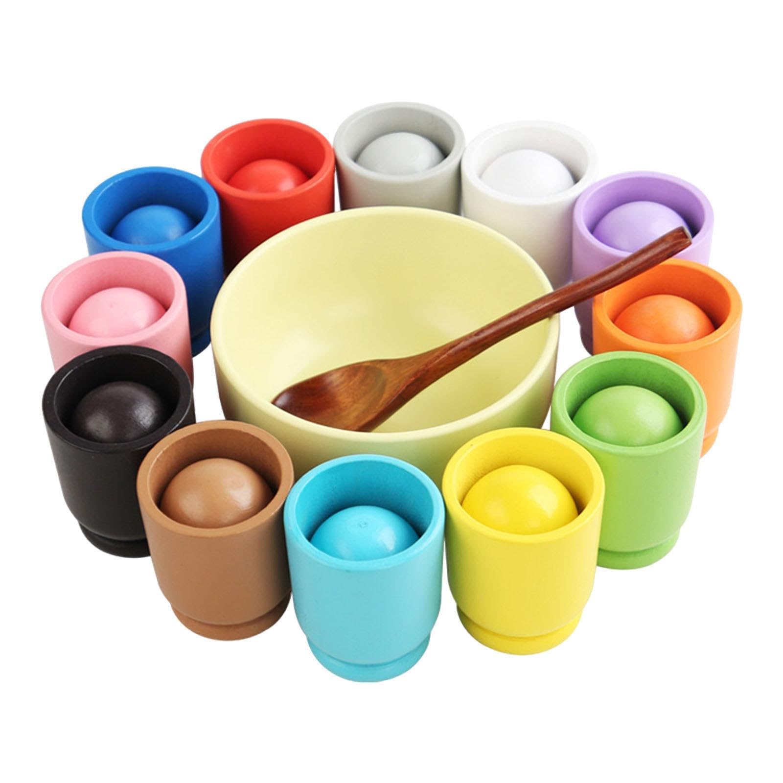 Bola Clasificadora de Colores en Vaso, Juguete para Niñas de 3 años en Adelante.